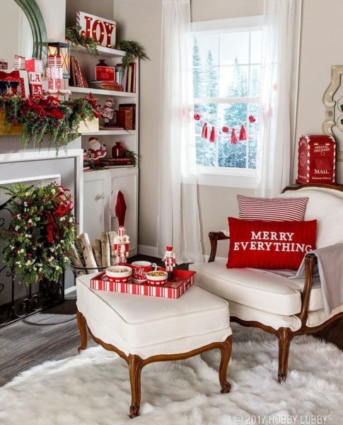 Stunning Christmas Living Room Decorations Ideas