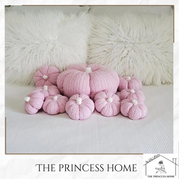 Velvet pumpkin pillow