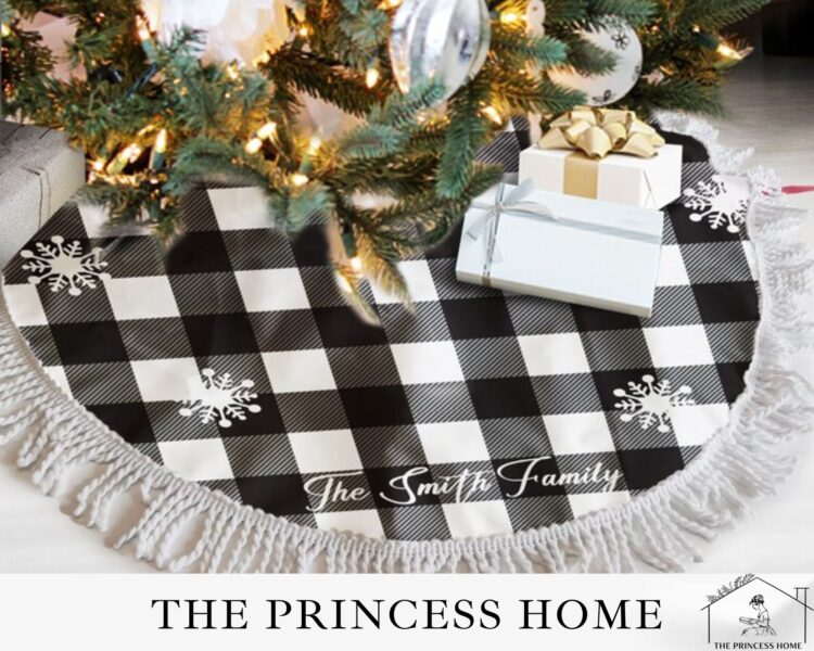 16-Black & White flannel