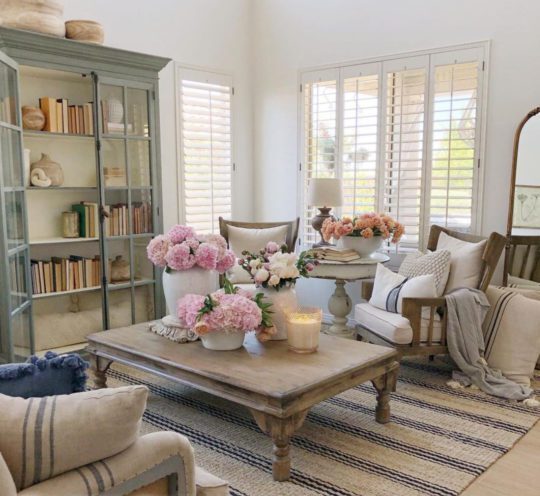 Country Home Filled With Fresh Florals