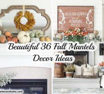 Beautiful 36 Fall Mantels Decor Ideas