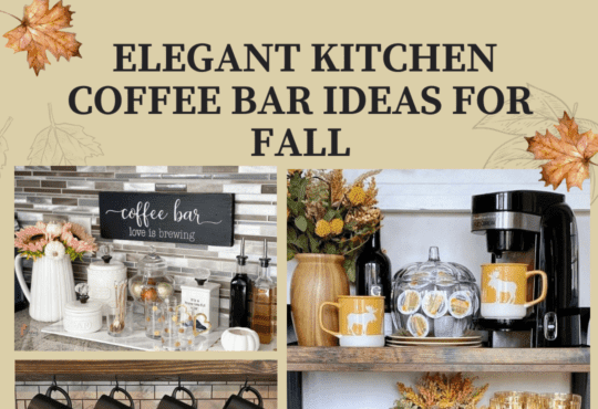 An Elegant Kitchen Coffee Bar Ideas For Fall