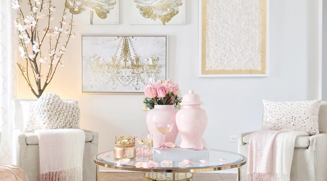 Glam Blush + Gold Spring amazing home tour
