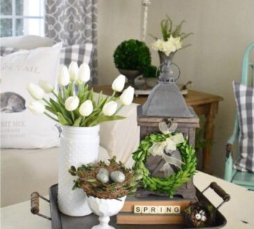 Inspire farmhouse spring decor on a Budget