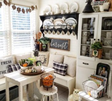 Vintage rustic fall farmhouse decor