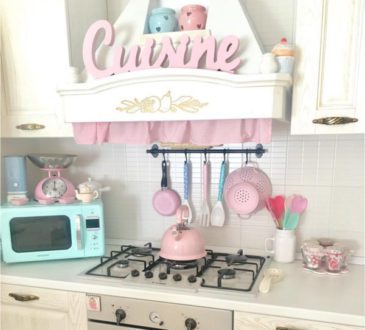 CUTE MODERN SHABBY CHIC KITCHEN home tour