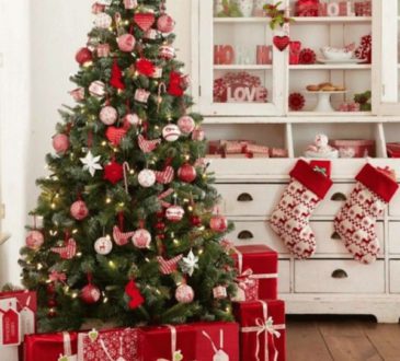 Beautiful red and white Christmas decoration ideas