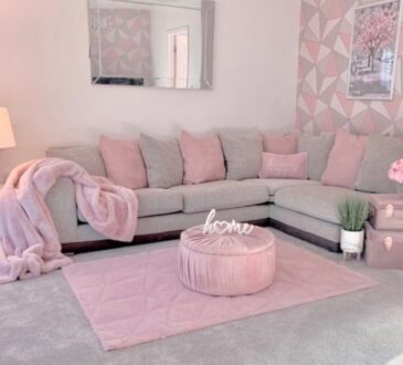 pink and grey perfect home decor