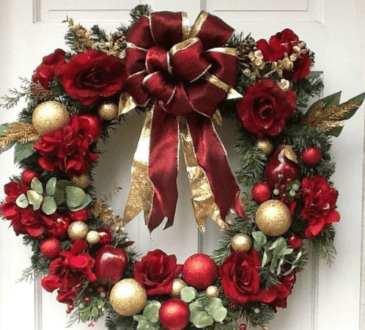 Best Elegant Wreaths Christmas Decorations Ideas