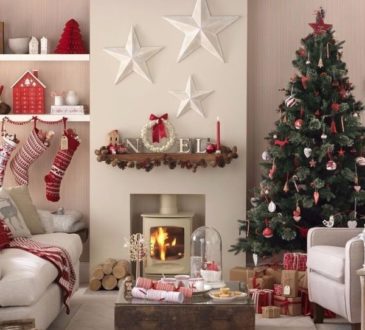 Beautiful red and white Christmas decoration ideas