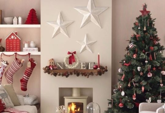 Beautiful red and white Christmas decoration ideas