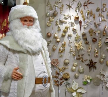 Trendy colors of the christmas decoration