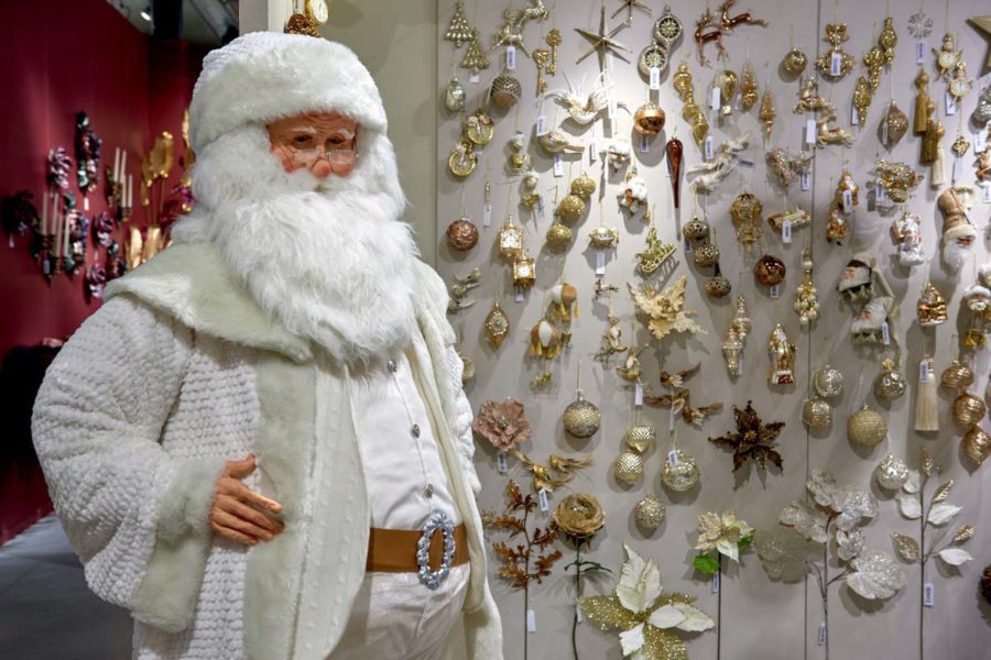 Trendy colors of the christmas decoration